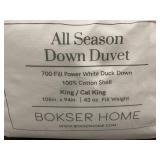 Bokser Home All Season King/Cal King Down Duvet, 700 Fill Power