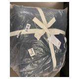 Full/Queen Linen Comforter and Sham Set - Blue