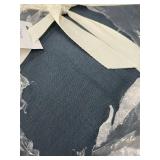 Full/Queen Linen Comforter and Sham Set - Blue