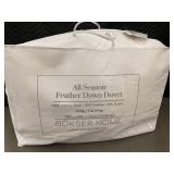 Bokser Home All Season Feather Down Duvet, King/Cal King