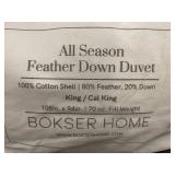 Bokser Home All Season Feather Down Duvet, King/Cal King