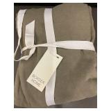 Bokser Home 100 Percent French Linen King Sheet Set - Olive