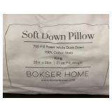 Bokser Home Soft Down King Pillow - White Duck Down, 20x36in