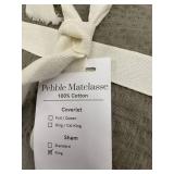Bokser Home Pebble Matelasse King Sham 100 Percent Cotton