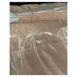 Bokser Home French Linen Box Stitch Quilt, King/Cal King - Clay