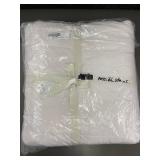 French Linen Box Stitch Quilt, Full/Queen, White - Possible Stains