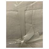 King French Linen Box Stitch Quilt - Cream