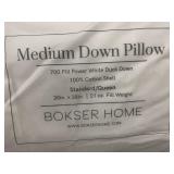 Bokser Home Medium Down Pillow Standard/Queen