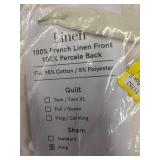 King Size French Linen Quilt Sham