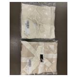 Pair of 100% French Linen Sham Covers - Euro and Lumbar