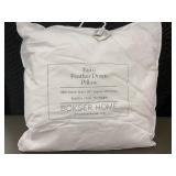 Bokser Home Euro Feather Down Pillow 26x26in