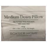 Bokser Home Medium Down King Pillow