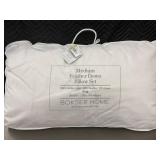 BOKSER HOME King Medium Feather Down Pillow Set