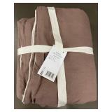 Blush Pink 100 Percent French Linen Full/Queen Duvet Cover