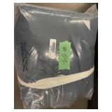 Bokser Home French Linen Box Stitch Quilt, King/Cali King, Baltic