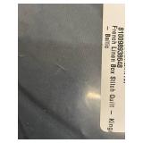 Bokser Home French Linen Box Stitch Quilt, King/Cali King, Baltic