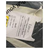 Bokser Home French Linen Box Stitch Quilt, King/Cali King, Baltic