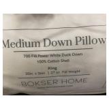 Bokser Home Medium Down King Pillow - Used, Stained