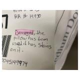 Bokser Home Medium Down King Pillow - Used, Stained