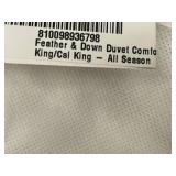 Bokser Home King/Cal King Feather & Down Duvet Insert