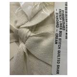 BOKSER HOME French Linen Box Stitch Quilted Shams, 2 Sets