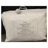Bokser Home Firm Feather Down Pillow Set Standard/Queen