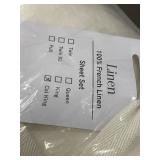 100 Percent French Linen Cal King Sheet Set - Damaged/Dirty