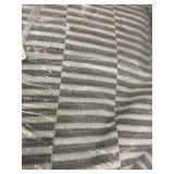 King/Cal King Cotton Textured Stripe Duvet Cover