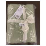 Full/Queen 100 Percent French Linen Duvet Cover - Sage Green