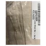 Bokser Home 100 Percent French Linen Sheet Set - Cal King, Putty Heather