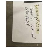 French Linen and Cotton Full/Queen Duvet Cover Set, Moss, As-Is