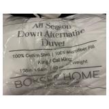 King/Cal King All Season Down Alternative Duvet - Damaged/Dirty