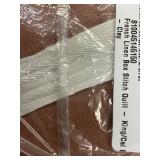 French Linen Box Stitch Quilt King/Cal King - Clay