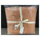 French Linen Box Stitch Quilt King, Canyon Heather