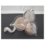 Iridescent Glass Flower Sculptural Accent Piece, 8 In. Iridescent Glass Flower Sculptural Accent Piece, 8 In.