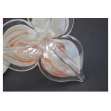 Iridescent Glass Flower Sculptural Accent Piece, 8 In. Iridescent Glass Flower Sculptural Accent Piece, 8 In.