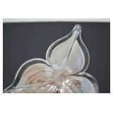 Iridescent Glass Flower Sculptural Accent Piece, 8 In. Iridescent Glass Flower Sculptural Accent Piece, 8 In.