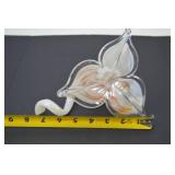 Iridescent Glass Flower Sculptural Accent Piece, 8 In. Iridescent Glass Flower Sculptural Accent Piece, 8 In.