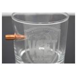VCET Ramsey County Bullet Glass Etched Whiskey Tumbler VCET Ramsey County Bullet Glass Etched Whiskey Tumbler