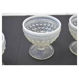Set of 4 Vintage Opalescent Glass Sherbet Dishes Set of 4 Vintage Opalescent Glass Sherbet Dishes