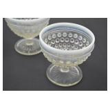 Set of 4 Vintage Opalescent Glass Sherbet Dishes Set of 4 Vintage Opalescent Glass Sherbet Dishes