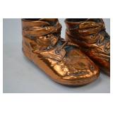 Vintage Bronze Baby Shoes Keepsake Pair Vintage Bronze Baby Shoes Keepsake Pair