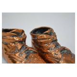 Vintage Bronze Baby Shoes Keepsake Pair Vintage Bronze Baby Shoes Keepsake Pair