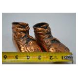 Vintage Bronze Baby Shoes Keepsake Pair Vintage Bronze Baby Shoes Keepsake Pair