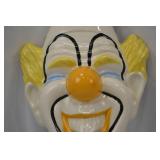 Holland Mold Ceramic Clown Wall Plaque 16 Inch Vintage Holland Mold Ceramic Clown Wall Plaque 16 Inch Vintage