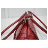 Prada Red Croc-Embossed Leather Handbag - Unauthenticated Prada Red Croc-Embossed Leather Handbag - Unauthenticated