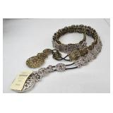 Pair of Coldwater Creek Flower Stretch Belt S/M Pair of Coldwater Creek Flower Stretch Belt S/M