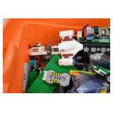 Large Bin of Assorted LEGO Parts, Vehicles, and Figures Large Bin of Assorted LEGO Parts, Vehicles, and Figures