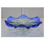 Cobalt Blue Art Glass Decorative Bowl, 12 Inch Cobalt Blue Art Glass Decorative Bowl, 12 Inch