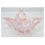 Pink Murano Handmade Art Glass Centerpiece Bowl Pink Murano Handmade Art Glass Centerpiece Bowl